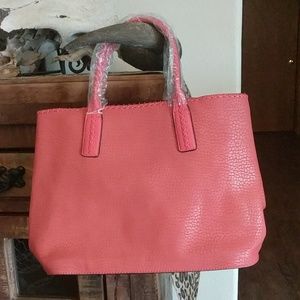 NTW Coral pleather purse